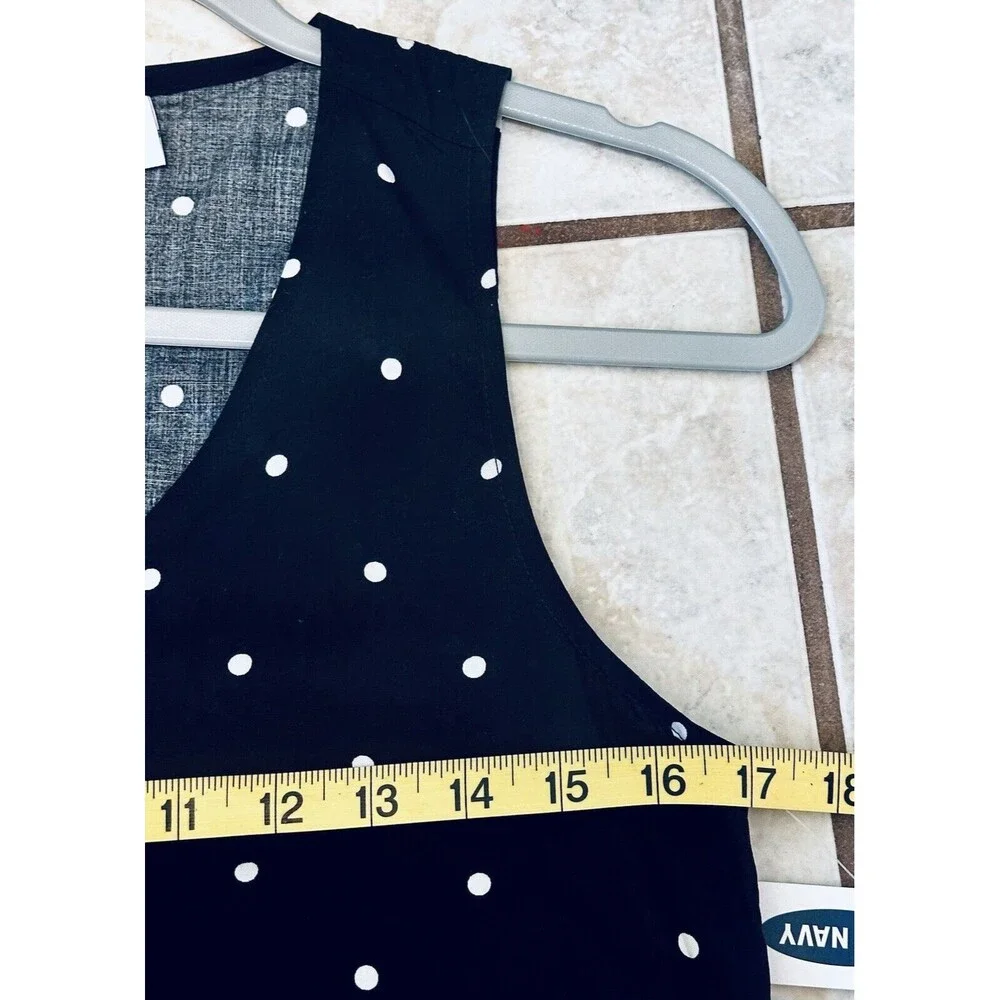 NWT Old Navy Size S Polka Dot Wide Leg Jumpsuit Pockets Boho Contemporary - Picture 8 of 11